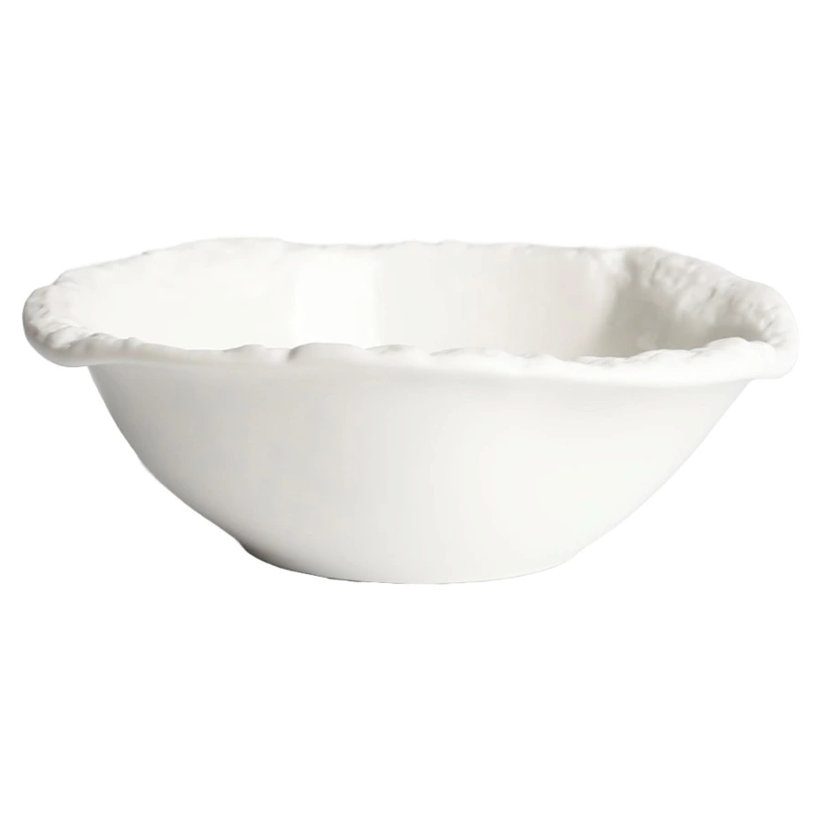 Салатник глубокий HOME CHEF Texture 15 см, фарфор, белый