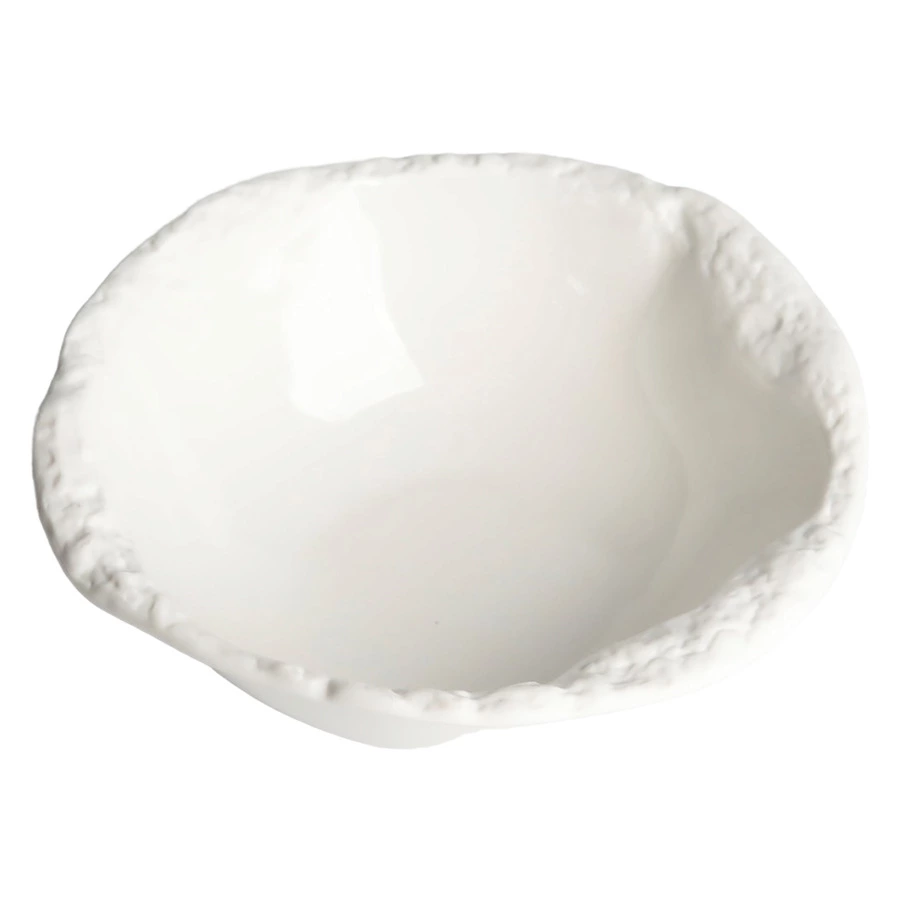 Салатник глубокий HOME CHEF Texture 15 см, фарфор, белый