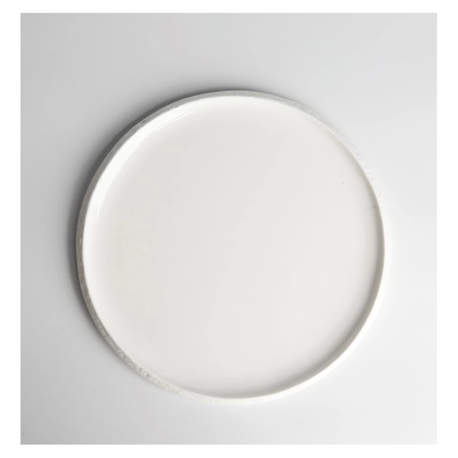 Тарелка десертная HOME CHEF Texture, вертикальный борт, 20 см, фарфор, белая