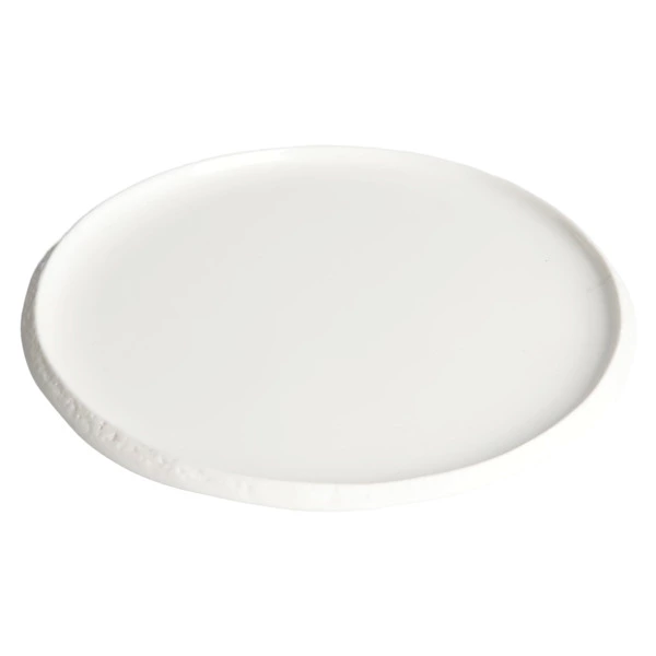 Тарелка десертная HOME CHEF Texture, вертикальный борт, 20 см, фарфор, белая