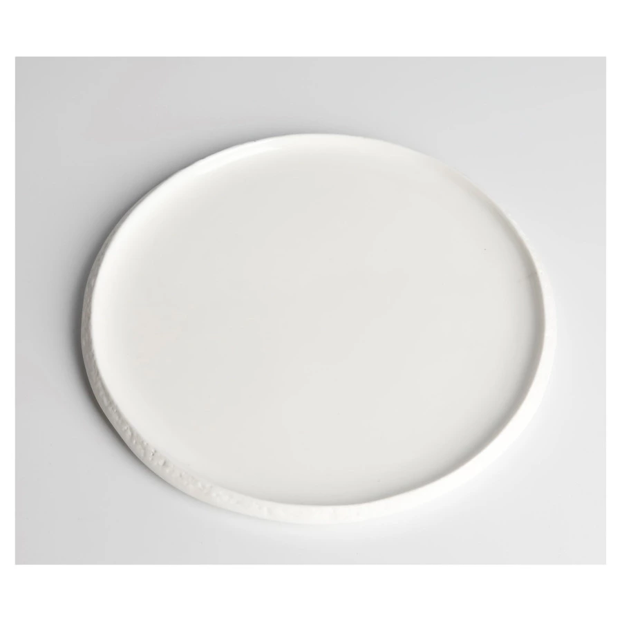 Тарелка десертная HOME CHEF Texture, вертикальный борт, 20 см, фарфор, белая