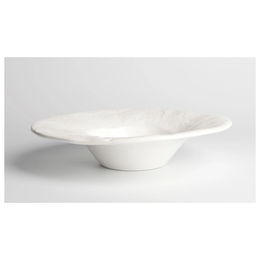 Тарелка Гурмэ HOME CHEF Texture, 24 см, фарфор, белая