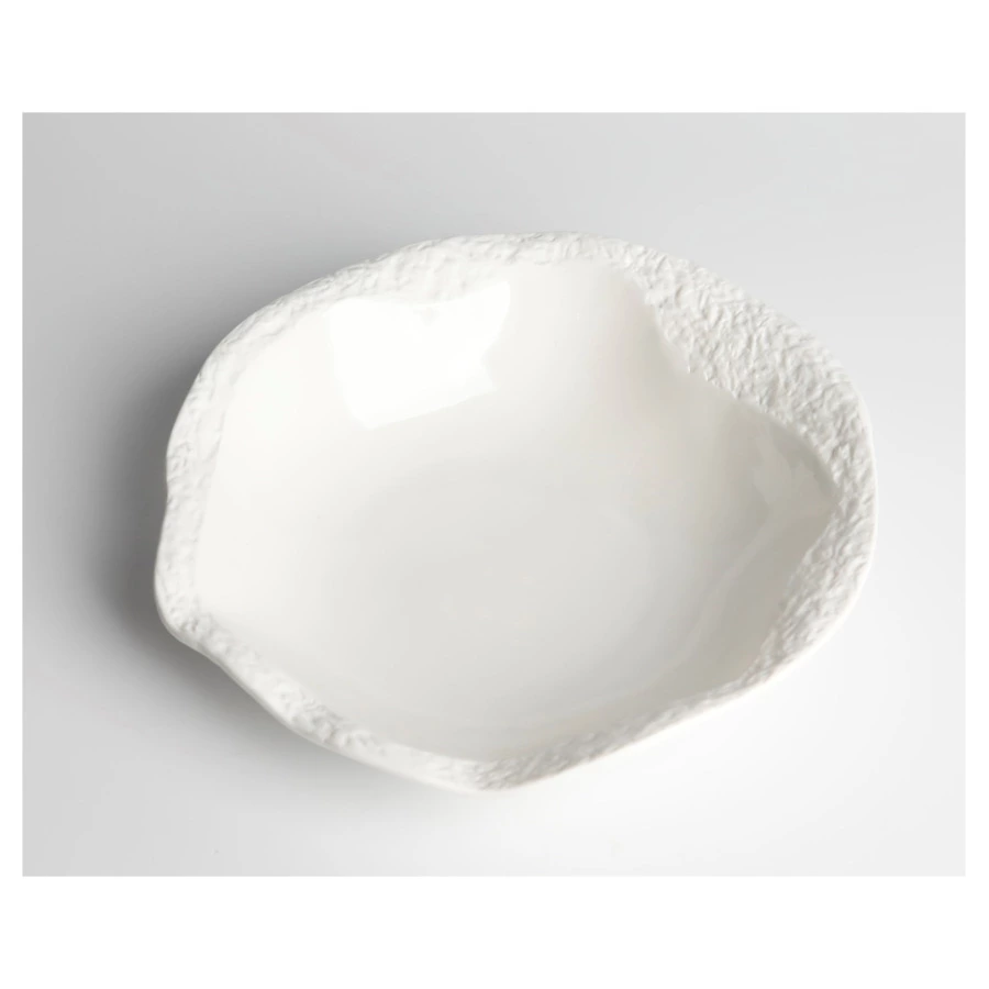 Салатник/тарелка для супа HOME CHEF Texture 22 см, 300 мл, фарфор, белый