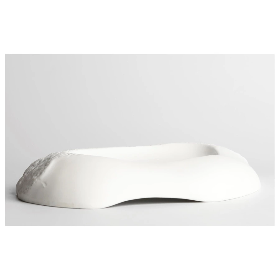 Блюдо для подачи овальное HOME CHEF Texture 31 см, фарфор, белое