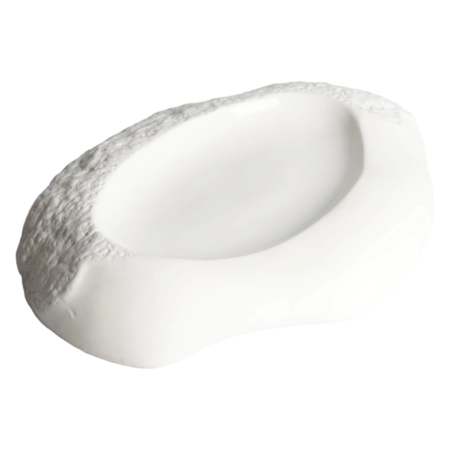 Блюдо для подачи овальное HOME CHEF Texture 31 см, фарфор, белое