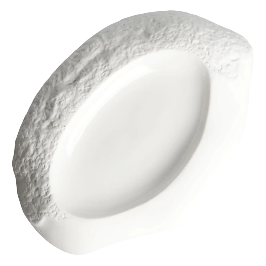 Блюдо для подачи овальное HOME CHEF Texture 31 см, фарфор, белое