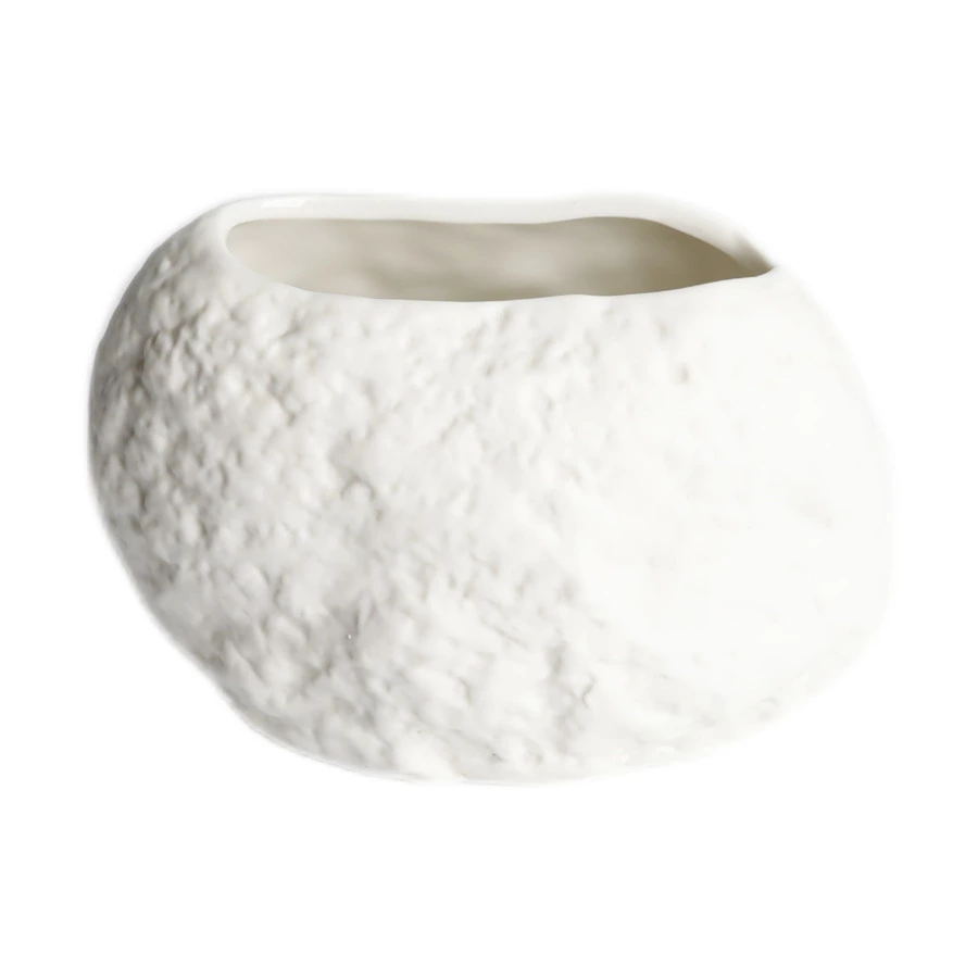 Блюдо для подачи индивидуальное "Камень" HOME CHEF Texture 12,2х8 см, 300 мл, фарфор, белое