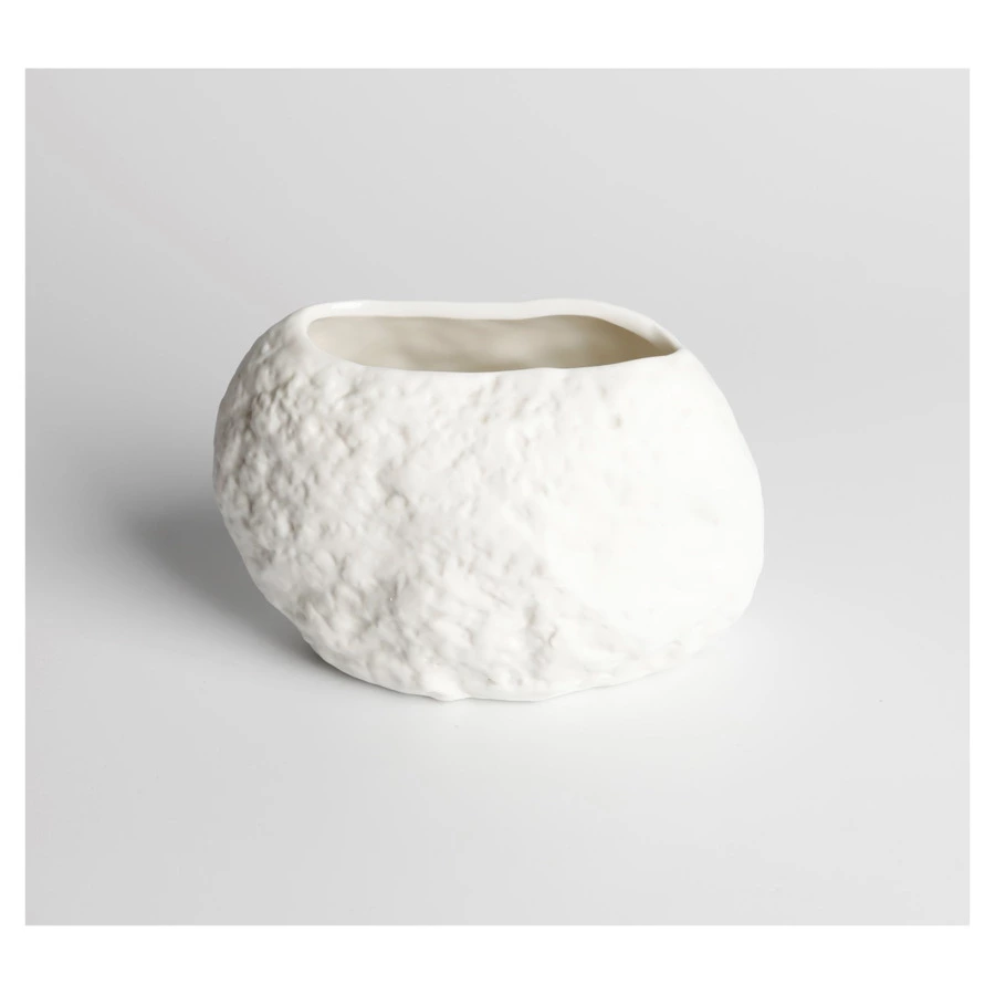 Блюдо для подачи индивидуальное "Камень" HOME CHEF Texture 12,2х8 см, 300 мл, фарфор, белое