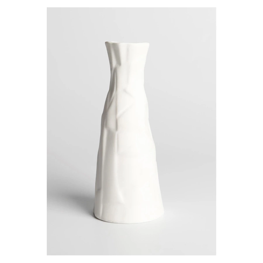 Ваза для цветов HOME CHEF Texture 12х5 см, 135 мл, фарфор, белая