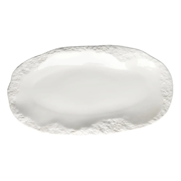Блюдо овальное глубокое HOME CHEF Texture 30х16 см, фарфор, белое