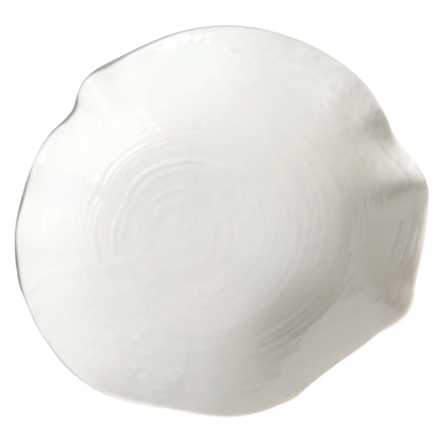 Блюдо с волнистым краем HOME CHEF Texture 20 см, 275 мл,  фарфор, белое