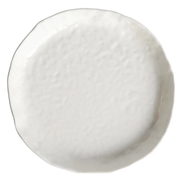 Тарелка с высоким вертикальным бортом HOME CHEF Texture 23 см, фарфор, белая