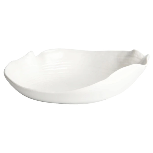 Блюдо с волнистым краем HOME CHEF Texture 16 см, 100 мл,  фарфор, белое