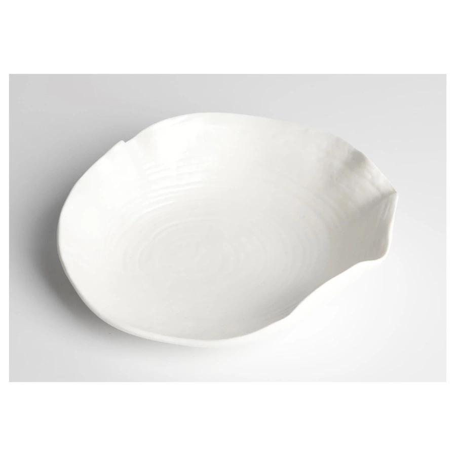 Блюдо с волнистым краем HOME CHEF Texture 16 см, 100 мл,  фарфор, белое