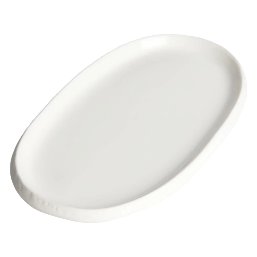 Блюдо овальное HOME CHEF Texture, вертикальный борт, 20х12 см, фарфор, белое