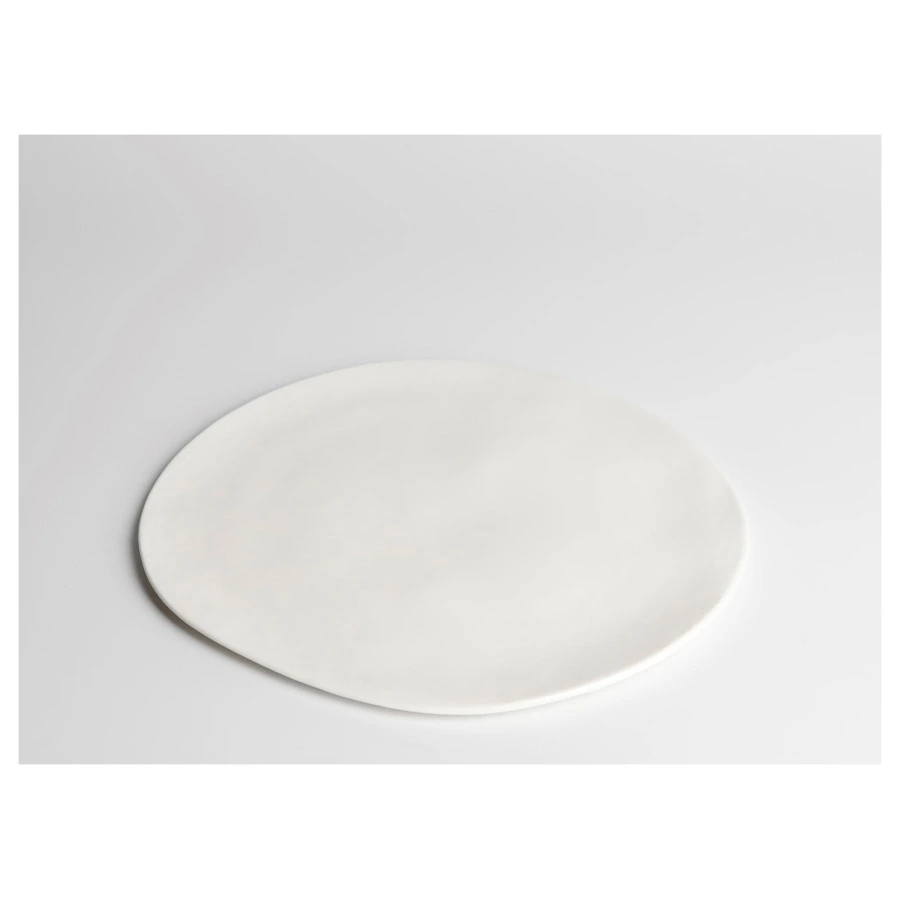 Тарелка плоская HOME CHEF Texture 21 см, фарфор, белая