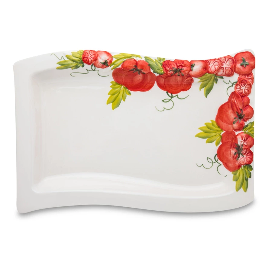 Блюдо прямоугольное Edelweiss Томаты 33х20 см, керамика