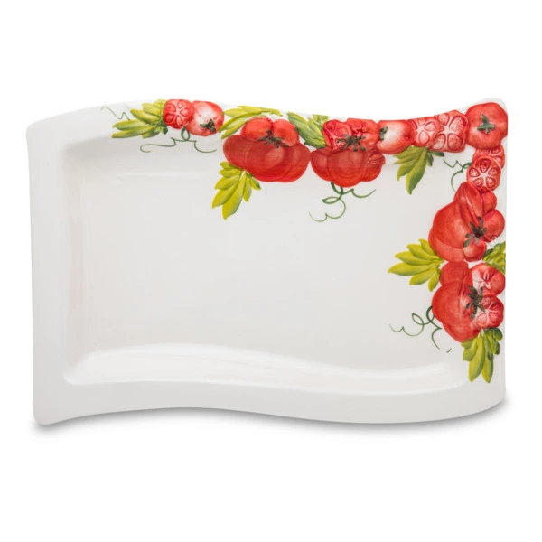Блюдо прямоугольное Edelweiss Томаты 33х20 см, керамика