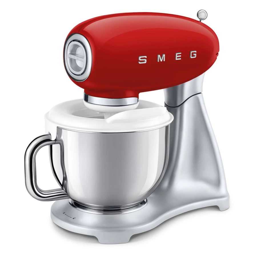 Насадка - мороженица SMEG SMIC01 1,1 л для планетарного миксера SMF с чашей SMB401 , белая-sale