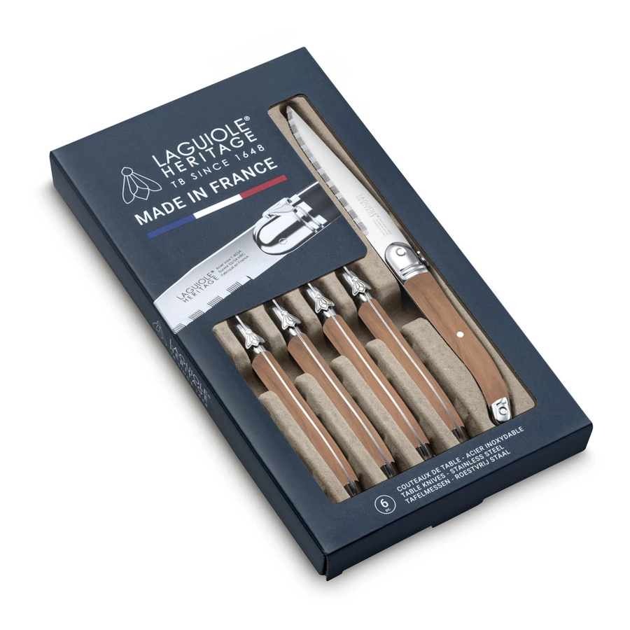 Набор столовых ножей Tarrerias Bonjean LAGUIOLE HERITAGE 6 шт, сталь