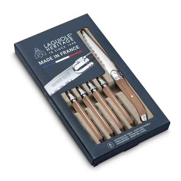 Набор столовых ножей Tarrerias Bonjean LAGUIOLE HERITAGE 6 шт, сталь