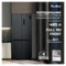 Холодильник двухкамерный TESLER RCD-487BI SPARKLING GREY 485 л, клас А++, 83,6х60х191 см, серый