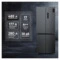 Холодильник двухкамерный TESLER RCD-487BI SPARKLING GREY 485 л, клас А++, 83,6х60х191 см, серый