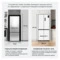 Холодильник двухкамерный TESLER RCD-487BI SPARKLING WHITE 485 л, клас А++, 83,6х60х191 см, белый