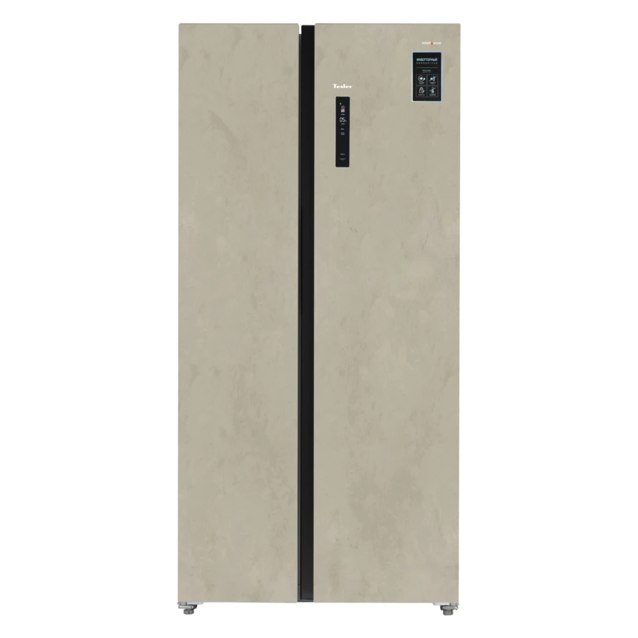 Холодильник двухкамерный TESLER RSD-537BI Side By Side 525 л, 91,1х60х191,2 см, класс А+, бежевый