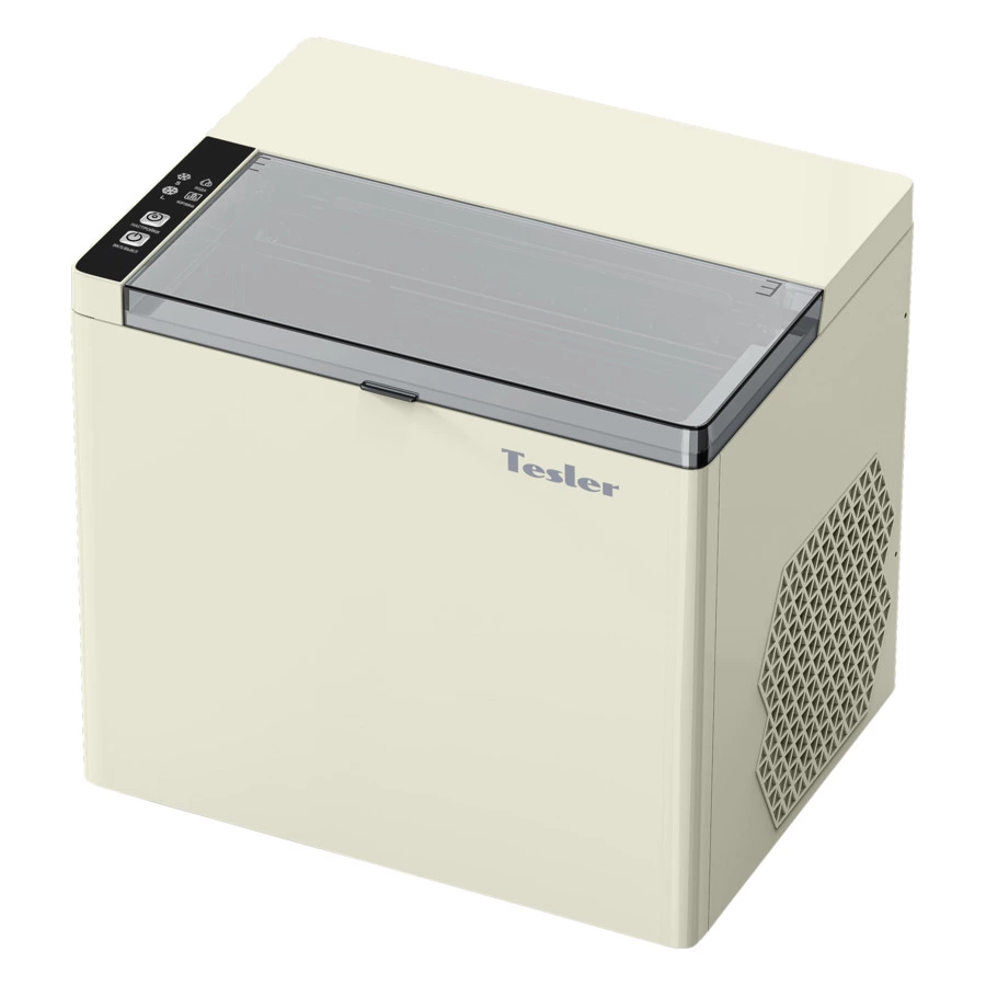 Льдогенератор TESLER ICM-1202 BEIGE 150 Вт, пальчиковый лед 6-8 мин, пластик, бежевый