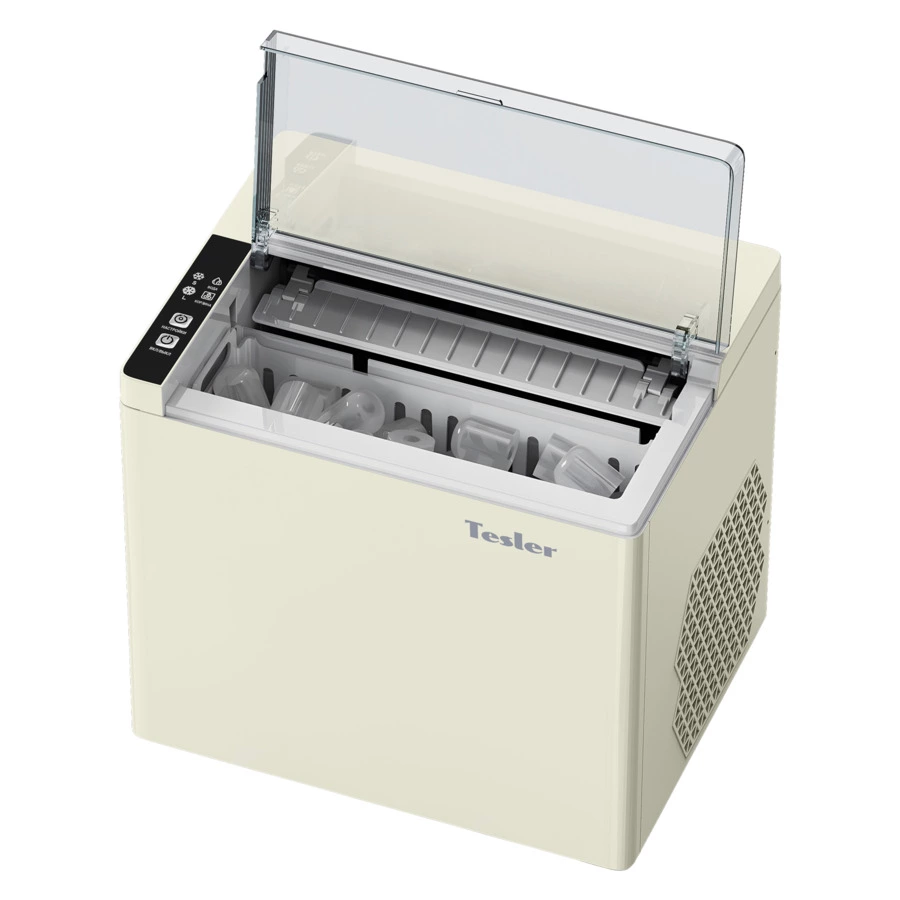 Льдогенератор TESLER ICM-1202 BEIGE 150 Вт, пальчиковый лед 6-8 мин, пластик, бежевый