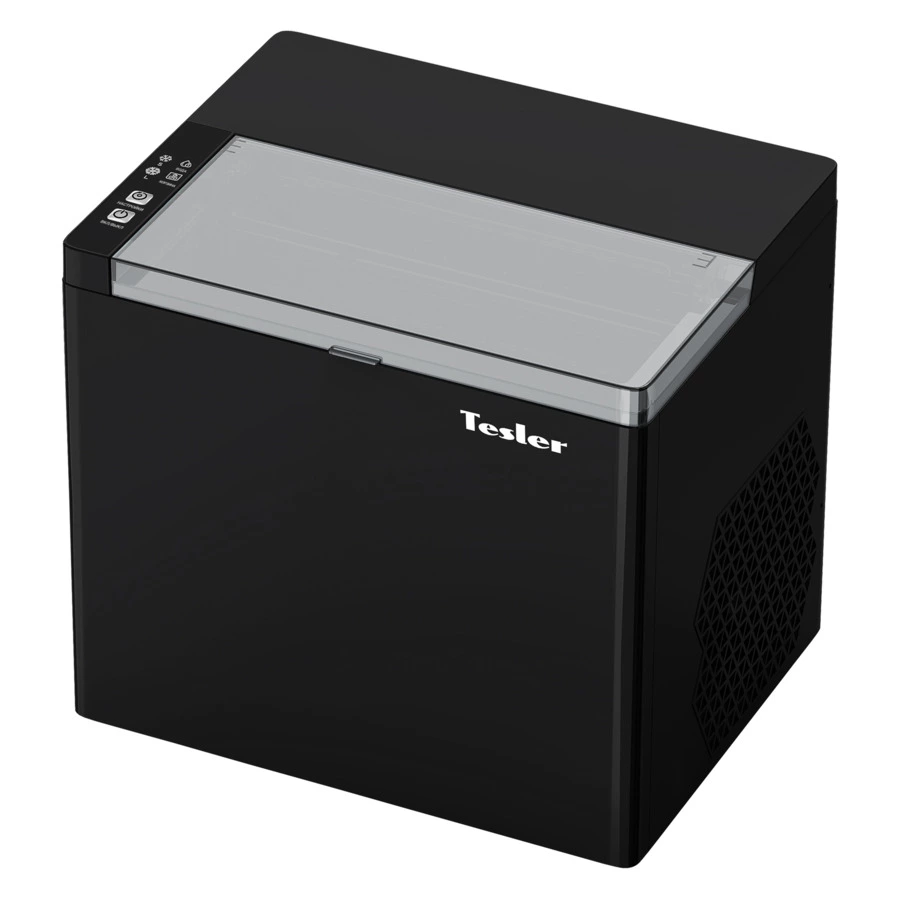 Льдогенератор TESLER ICM-1202 BLACK 150 Вт, пальчиковый лед 6-8 мин, пластик, черный