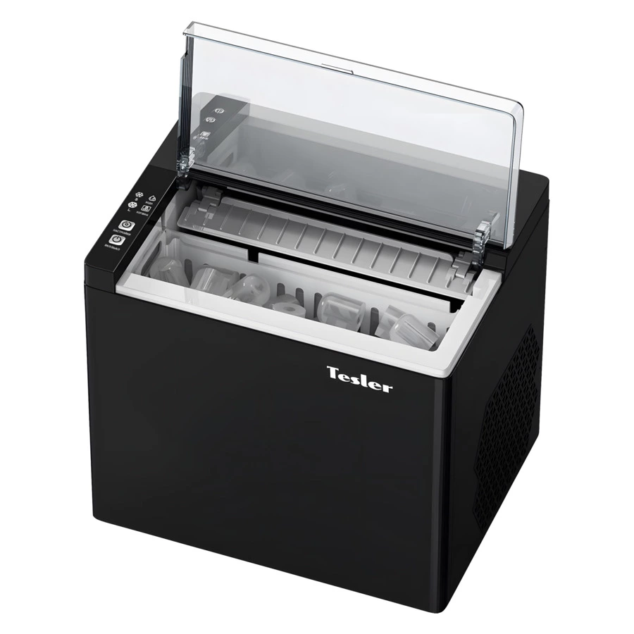 Льдогенератор TESLER ICM-1202 BLACK 150 Вт, пальчиковый лед 6-8 мин, пластик, черный
