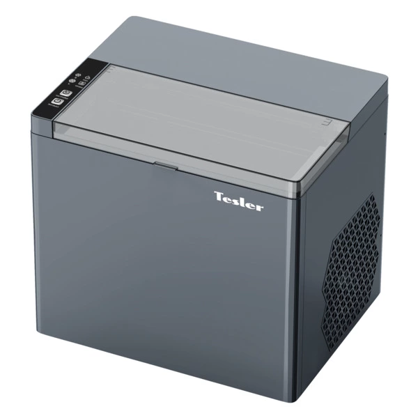 Льдогенератор TESLER ICM-1202 GREY 150 Вт, пальчиковый лед 6-8 мин, пластик, серый