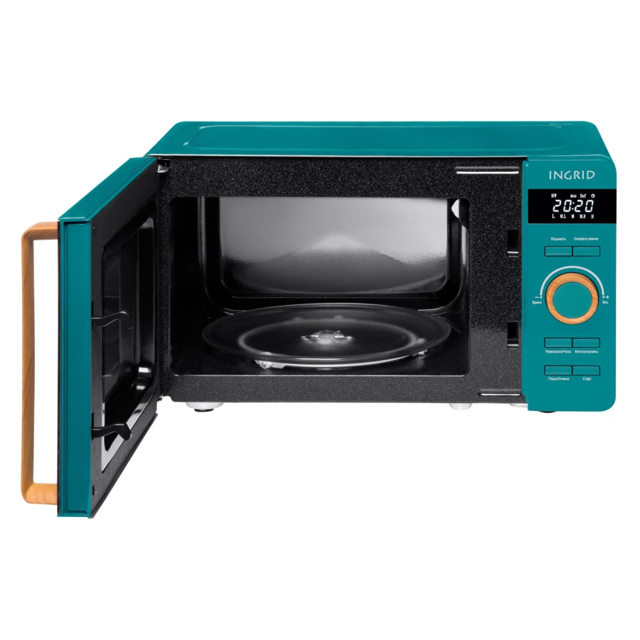 Микроволновая печь TESLER ME-2044 PINE GREEN 20 л, 1150 Вт, 45.1х35.4х25.7 см, ярко зеленая