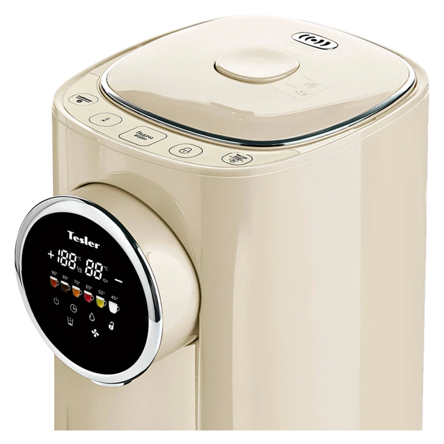 Термопот TESLER Margherita TP-5050 BEIGE 5 л, 1200 Вт, 22.5х29х37.5 см, бежевый