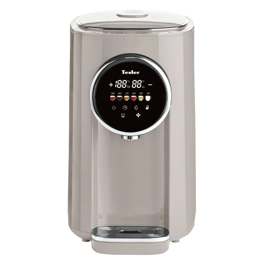 Термопот TESLER TP-5050 SAND GREY 5 л, 1200 Вт, 22.5х29х37.5 см, песочно-серый