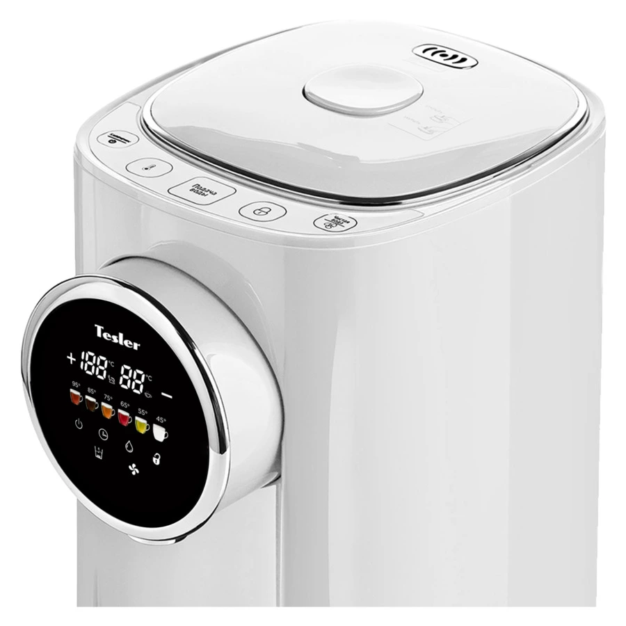 Термопот TESLER TP-5050 WHITE 5 л, 1200 Вт, 22.5х29х37.5 см, белый
