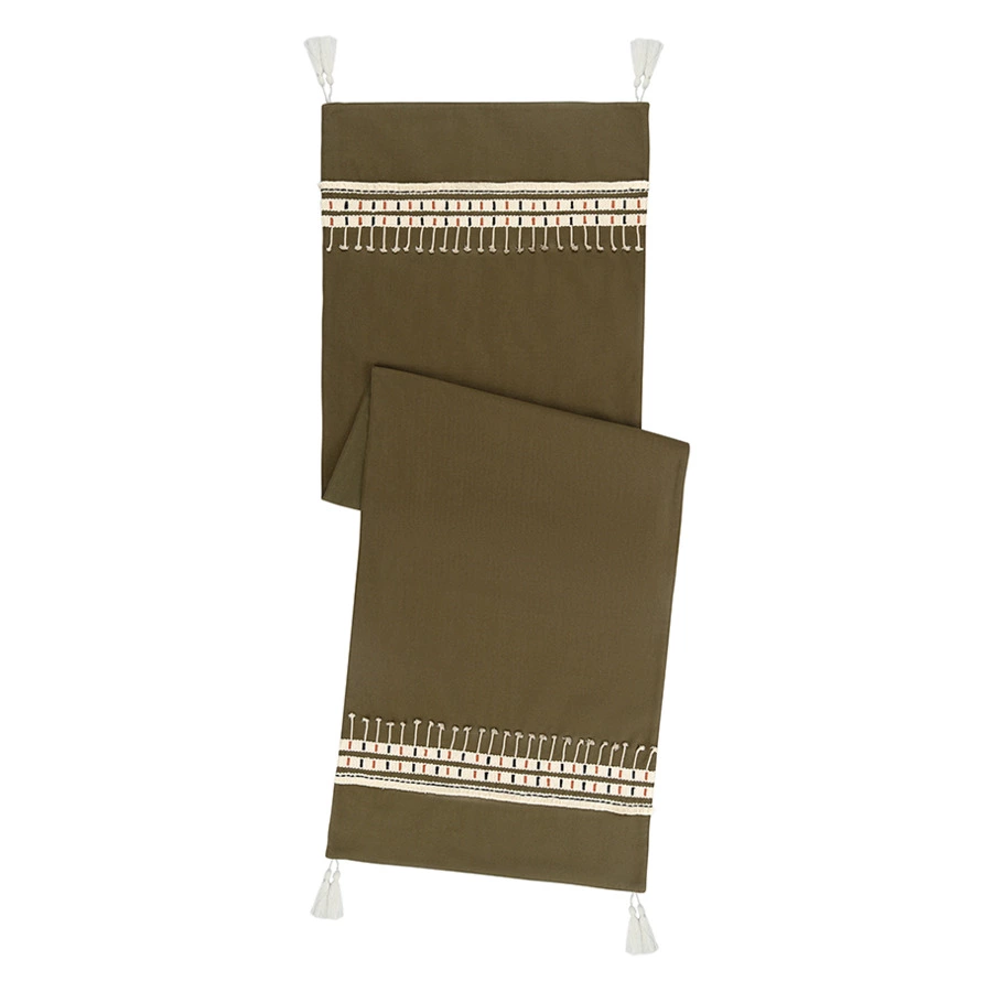 Дорожка на стол Tkano Ethnic Nomad grid, 45х150 см, 100% хлопок