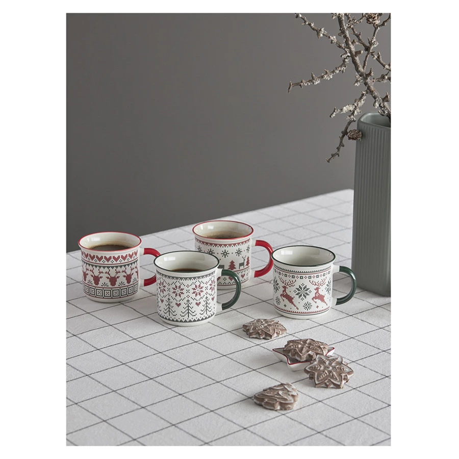 Набор блюд для сервировки Tkano New Year Essential Sweet Memories, 8,8х7,6 см, 4 шт, фарфор