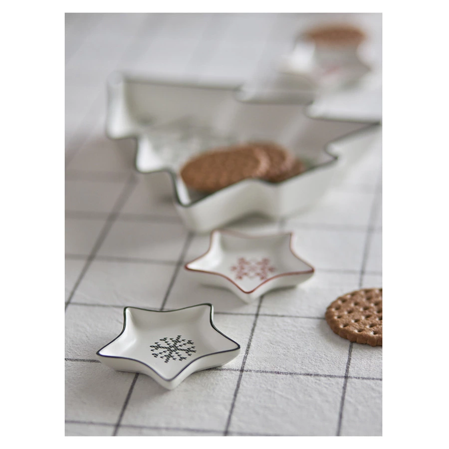 Набор блюд для сервировки Tkano New Year Essential Sweet Memories, 8,8х7,6 см, 4 шт, фарфор