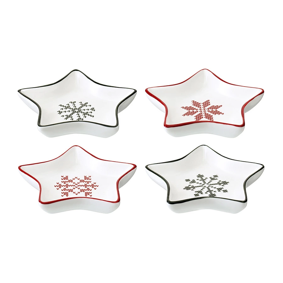 Набор блюд для сервировки Tkano New Year Essential Sweet Memories, 8,8х7,6 см, 4 шт, фарфор