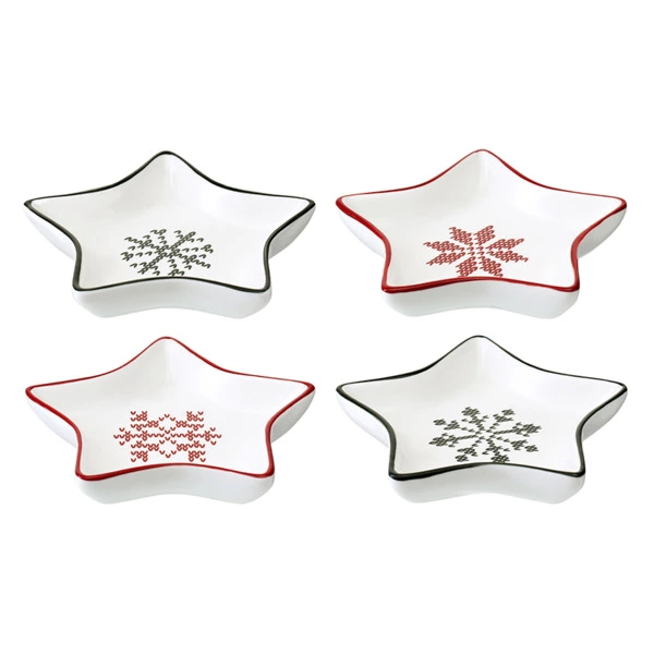 Набор блюд для сервировки Tkano New Year Essential Sweet Memories, 8,8х7,6 см, 4 шт, фарфор
