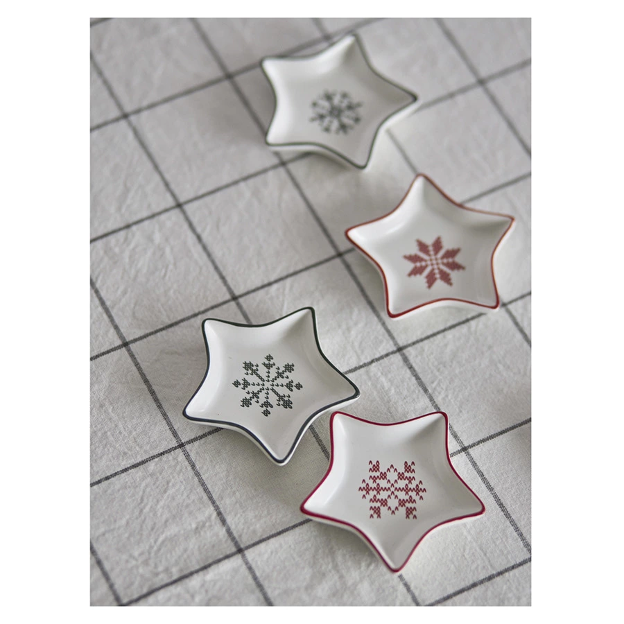 Набор блюд для сервировки Tkano New Year Essential Sweet Memories, 8,8х7,6 см, 4 шт, фарфор