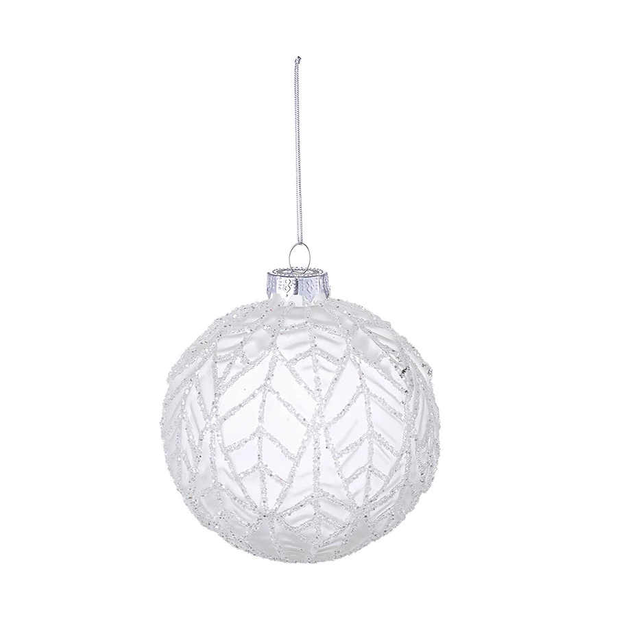 Набор елочных шаров Tkano New Year Essential Freezy magic 10см, 6шт, белые