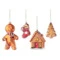 Набор елочных украшений Tkano New Year Essential Ginger celebration 10-16см, 4шт, стекло