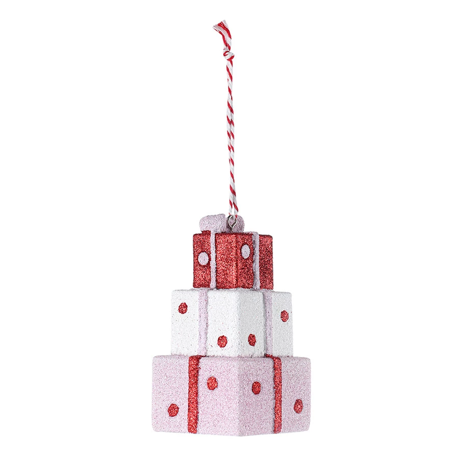 Набор елочных украшений Tkano New Year Essential Pink fairytale  10-11см, 4шт, розовые