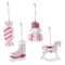 Набор елочных украшений Tkano New Year Essential Pink fairytale  10-11см, 4шт, розовые