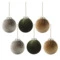 Набор елочных шаров Tkano New Year Essential Velvet Christmas 8см, 6 шт, пластик, полиэстер