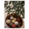Набор елочных шаров Tkano New Year Essential White elegance, 10 см,  3 шт, PP, хлопок, нейлон